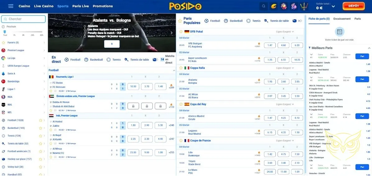 Capture d'écran de l'étape 2 d'inscription Posido.