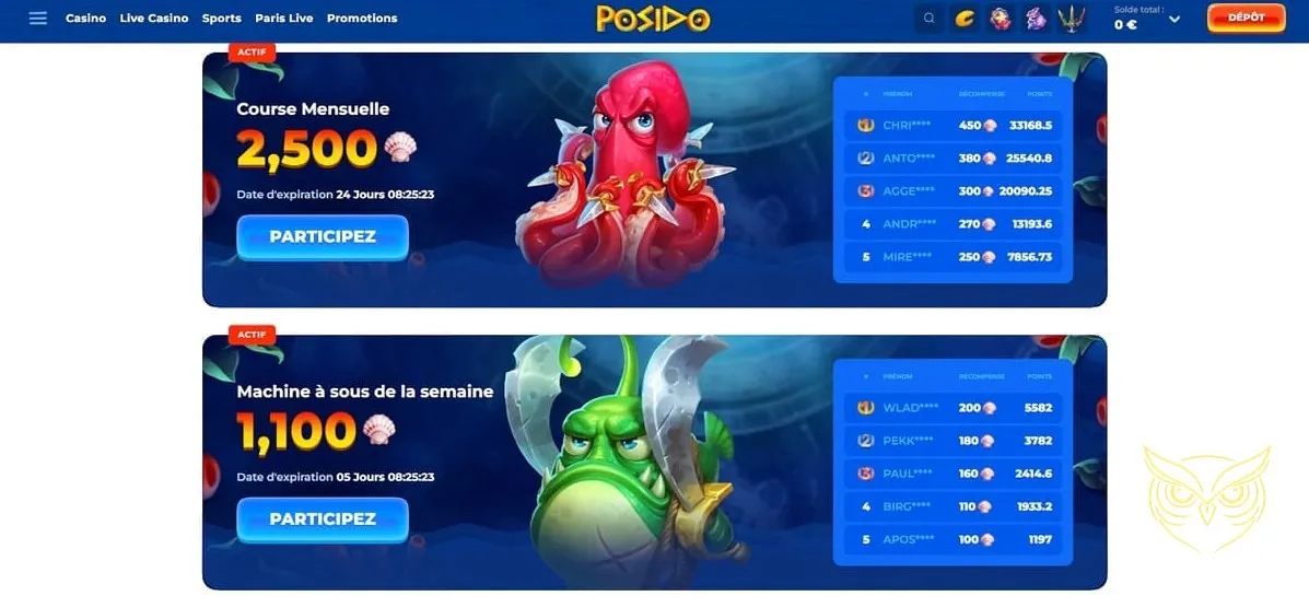 Capture d'écran de l'étape 4 d'inscription Posido.