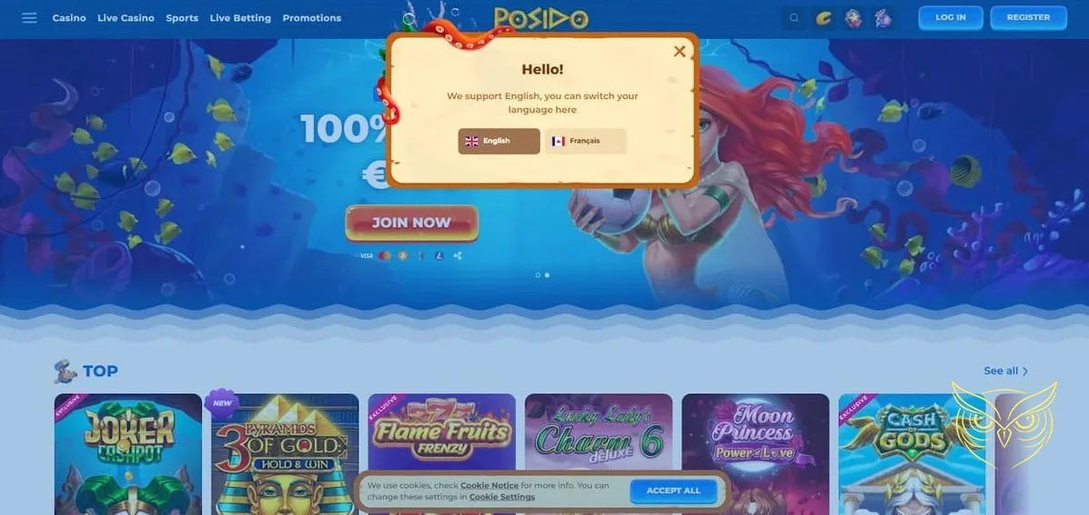 Icône du bonus de premier dépôt Posido