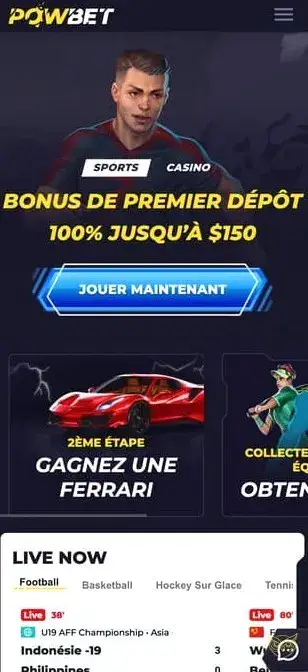 Icône de l'application mobile Powbet Casino