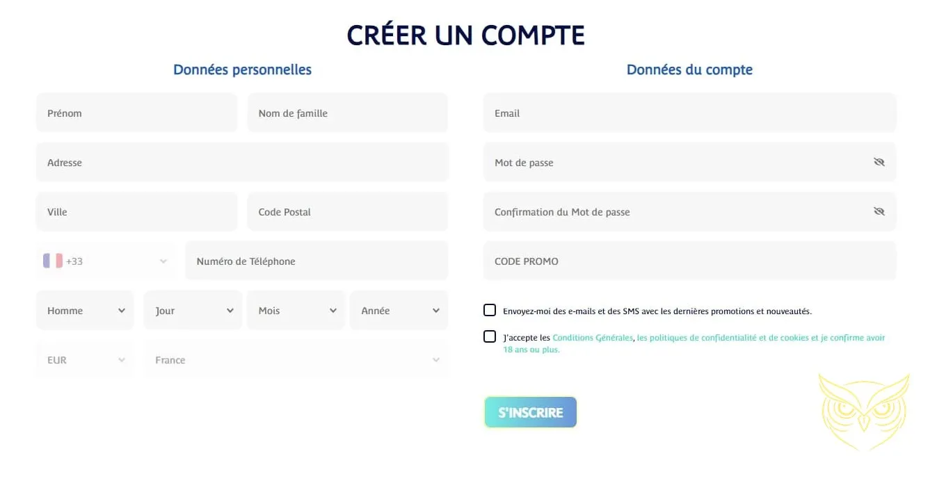 Accès à la section Contact du casino Prince Ali