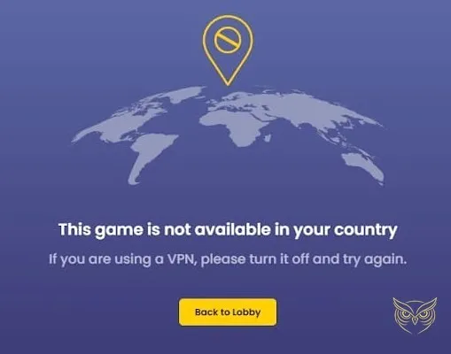 Interface du casino en direct Privé Casino.