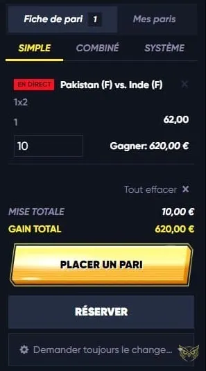 Page des bonus et promotions QuickWin Casino.