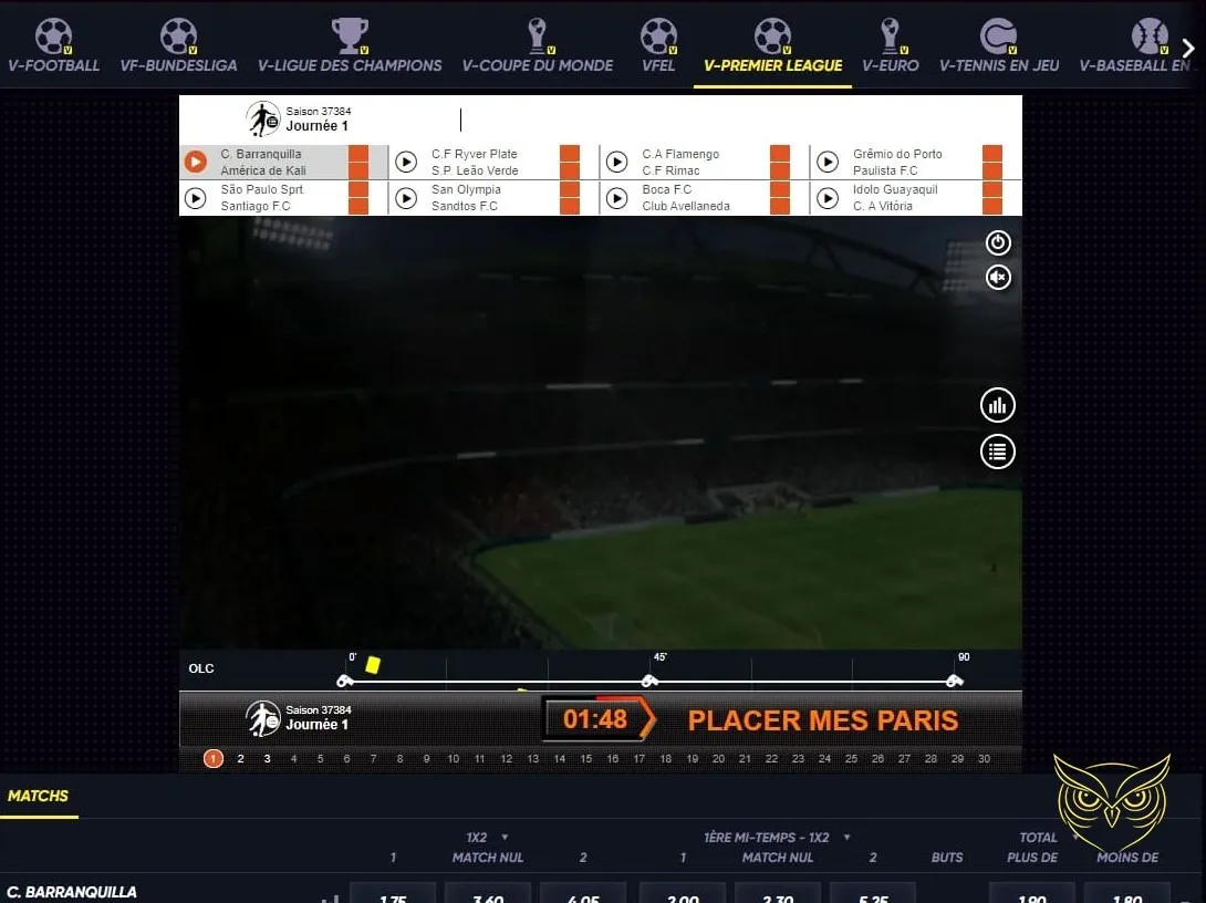 Choix des bonus de bienvenue QuickWin Casino