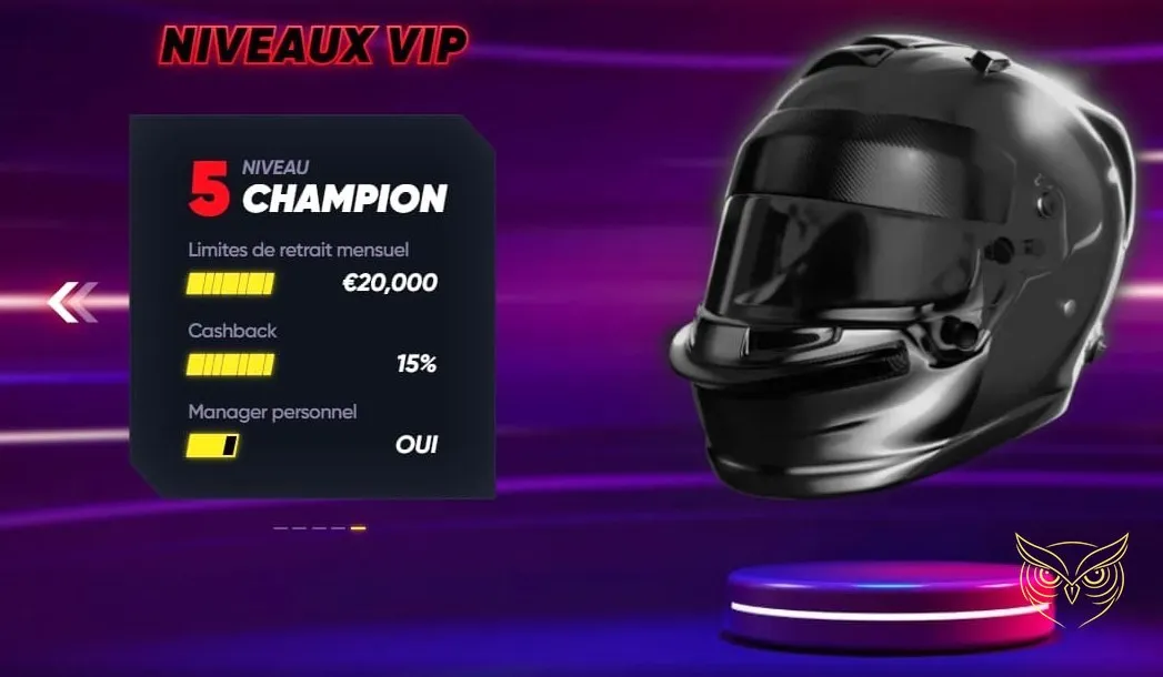 Interface mobile du casino QuickWin