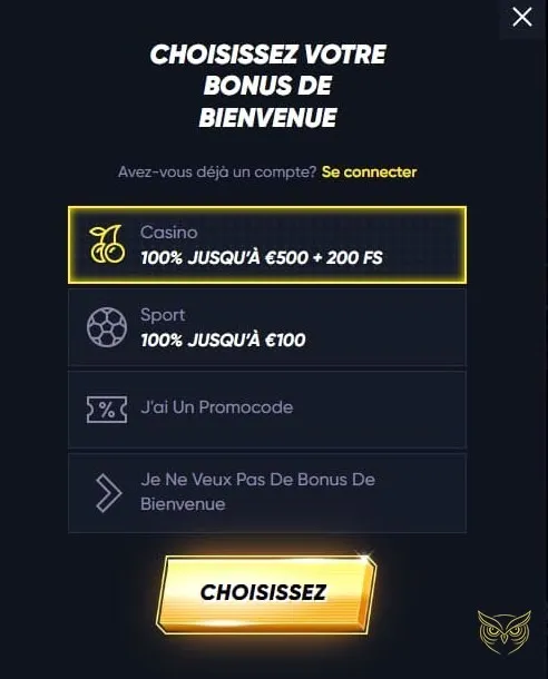 Exemple de ticket de pari sportif QuickWin.