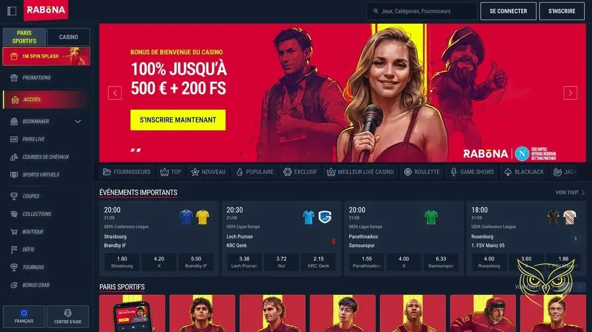 Logo officiel du casino Rabona