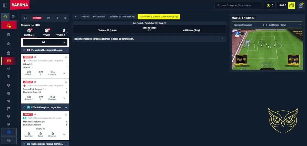 Présentation des tournois Rabona Casino