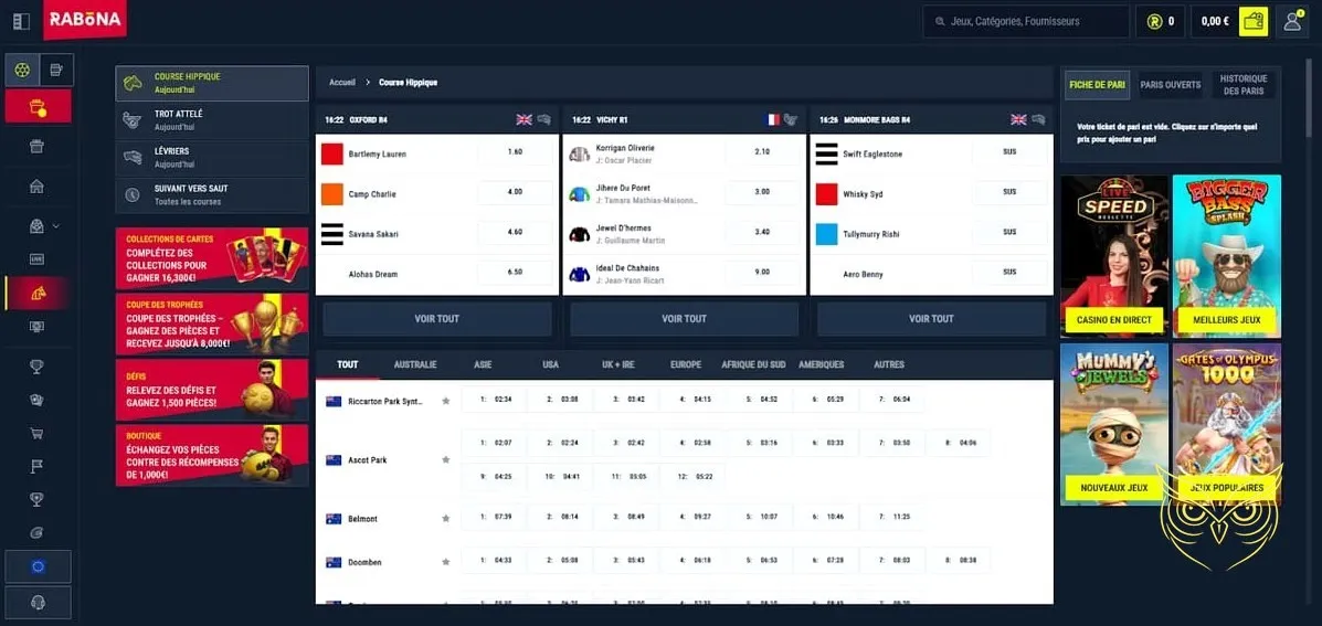 Section du centre d'aide Rabona Casino