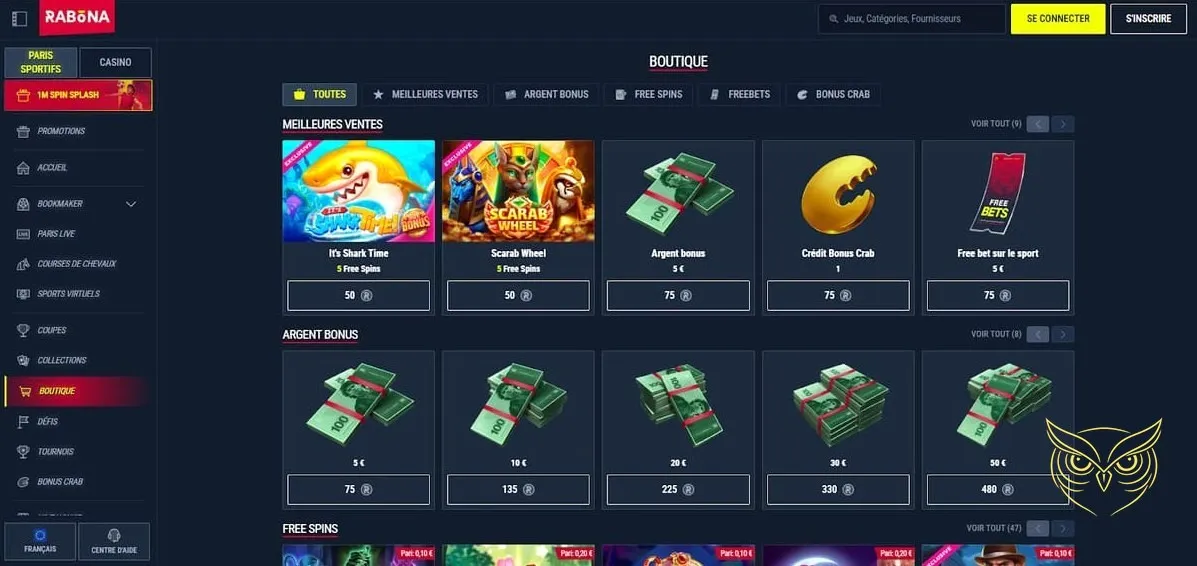 Section des sports virtuels Rabona Casino