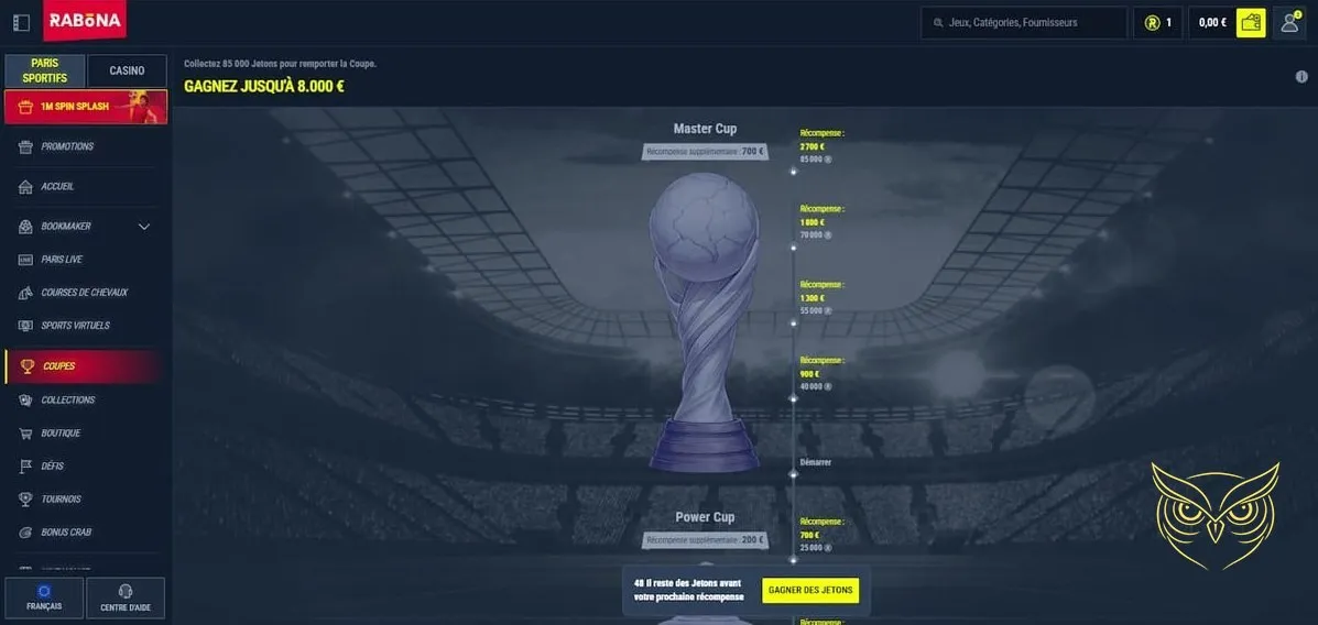 Collection de jeux de table Rabona Casino