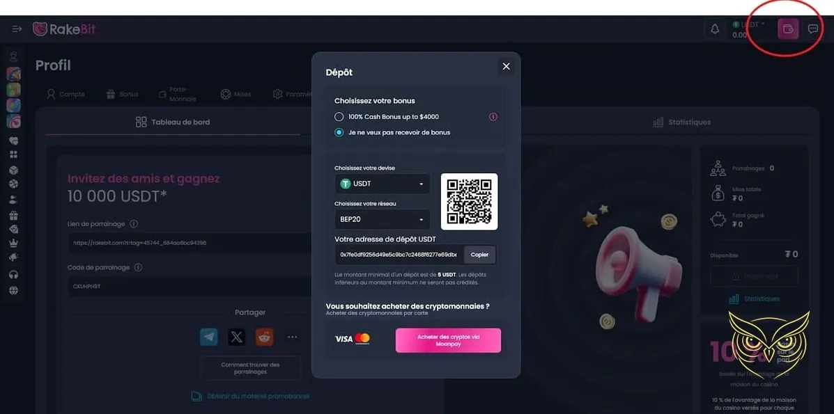 Miniature des jeux instantanés Rakebit Casino.