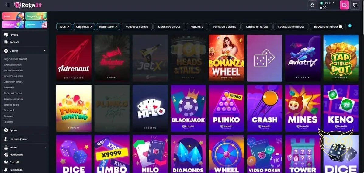 Offre de bienvenue en trois étapes Rakebit Casino.