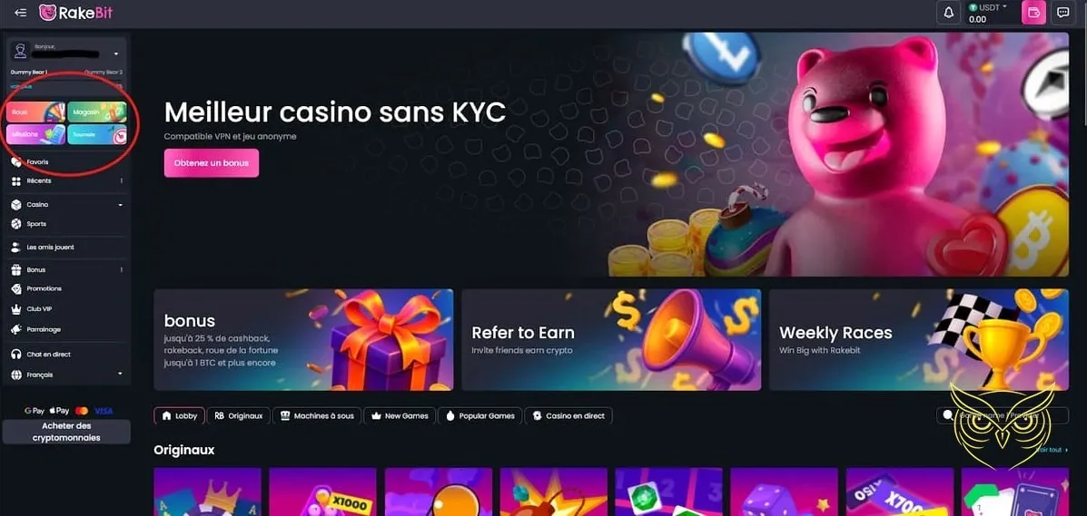 Icône du programme VIP Rakebit Casino