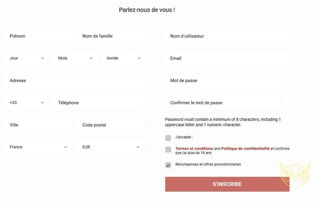 Offre de bonus de bienvenue du casino Rant.