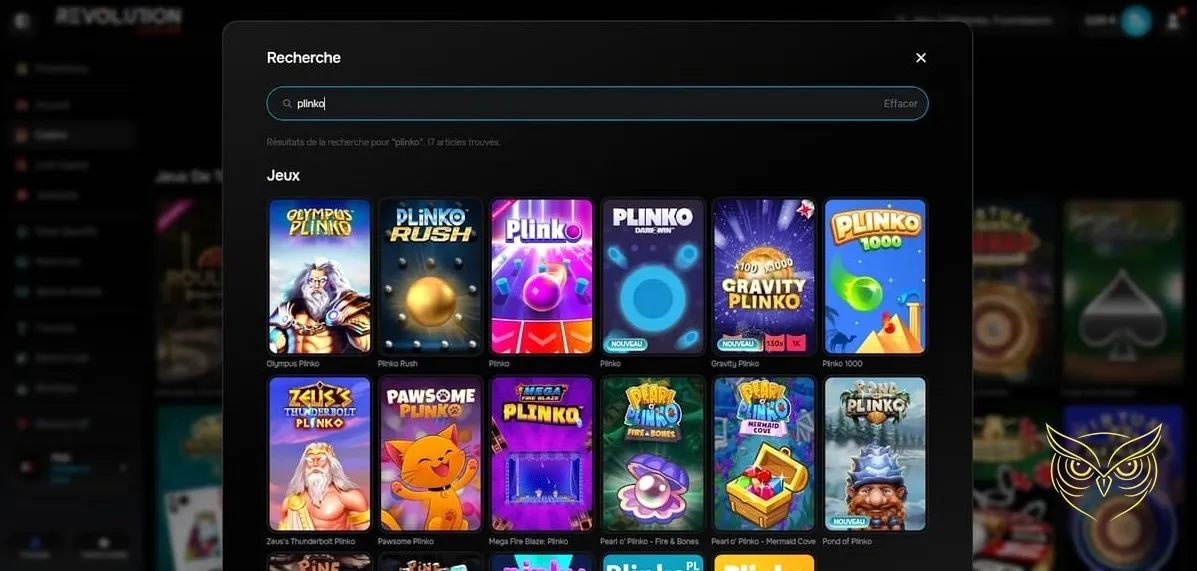 Icône de la boutique du casino Revolution.