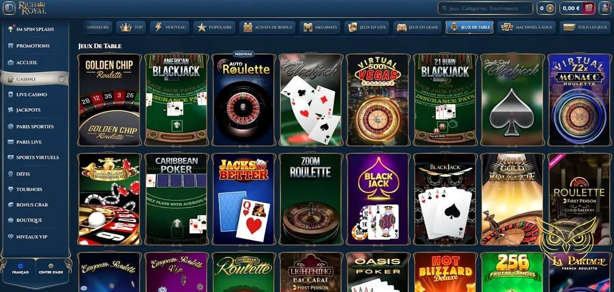 Bannière du bonus de premier dépôt RichRoyal Casino.