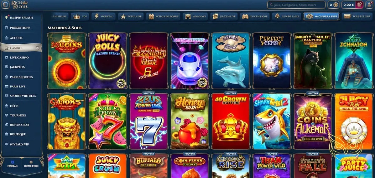 Icône des défis disponibles au casino RichRoyal.