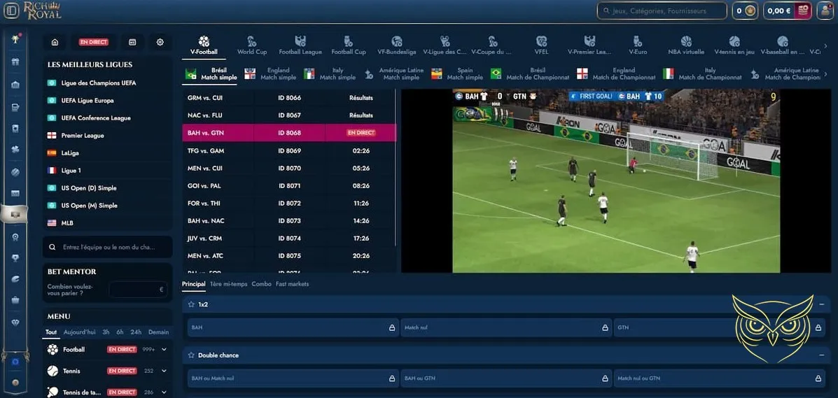 Icône de la fonction de dépôt RichRoyal Casino.