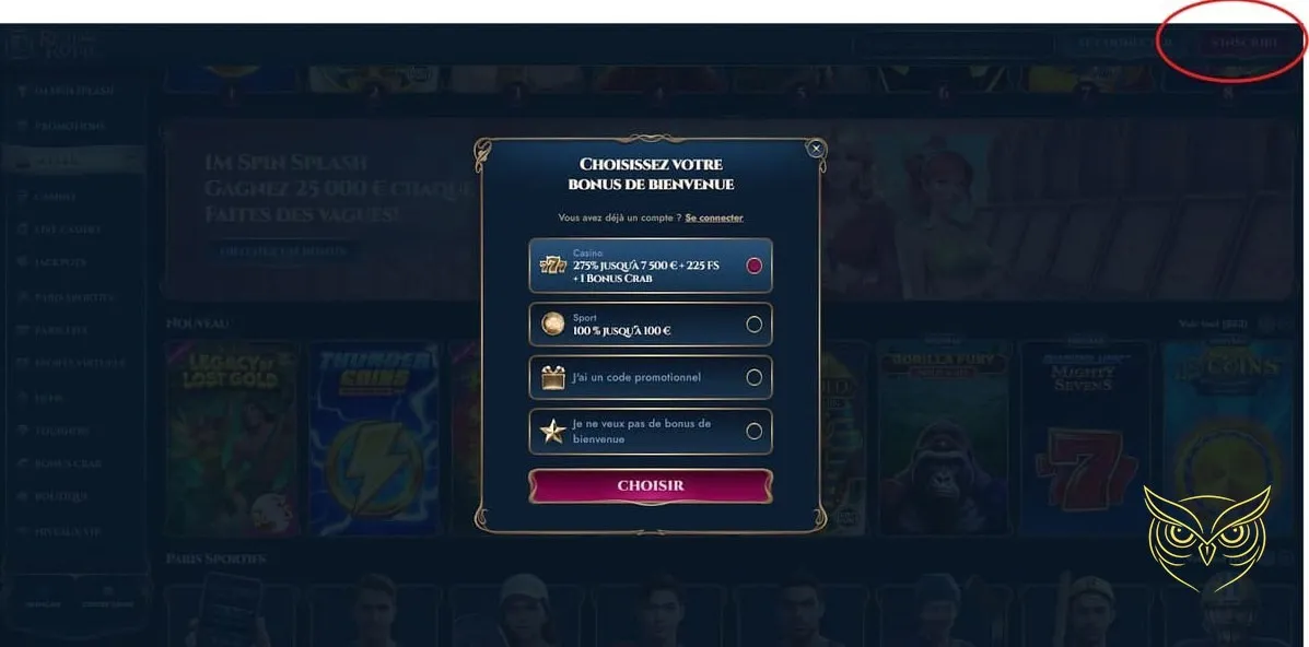 Icône de la catégorie Sports virtuels RichRoyal Casino.