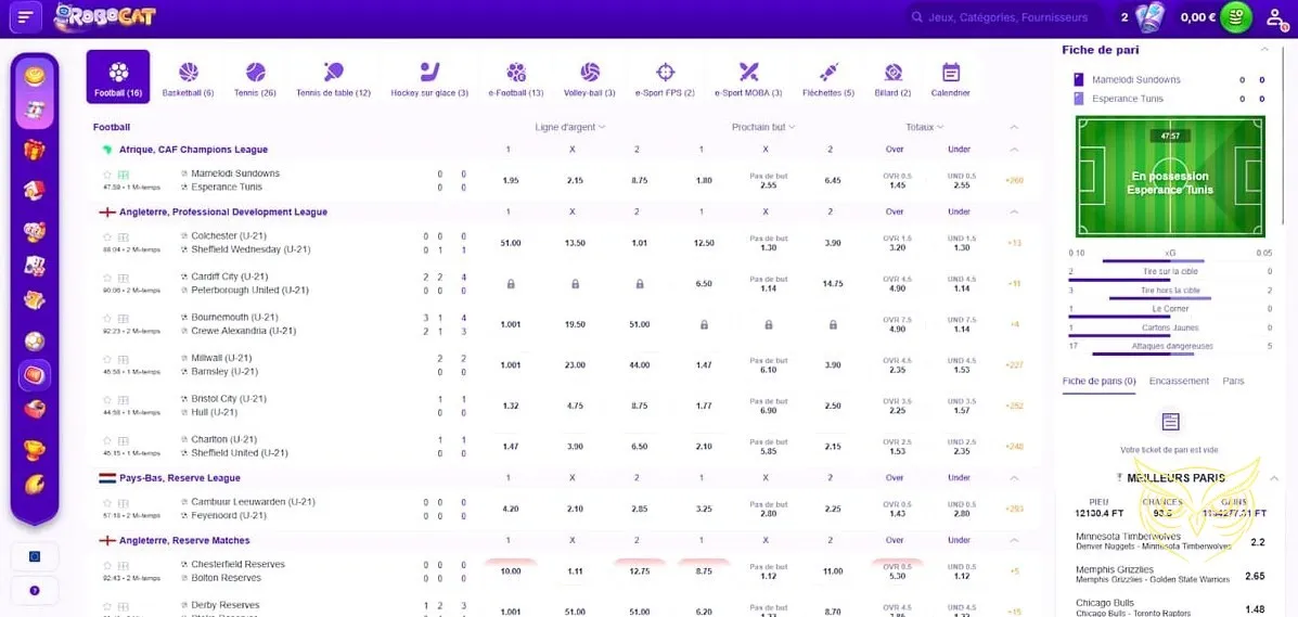 Icône des tournois de casino Robocat Casino