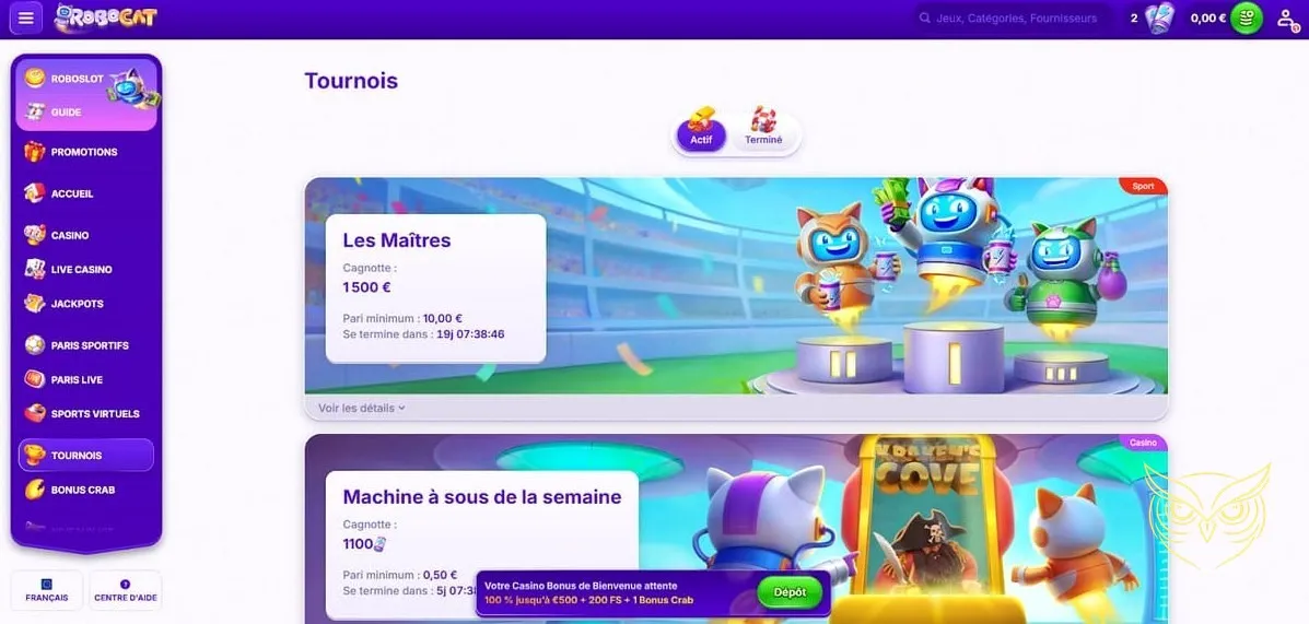 Icône du processus d'inscription au Robocat Casino