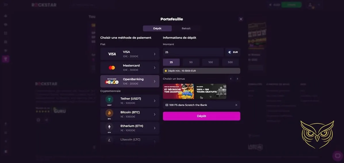 Icône des jeux de type crash Rockstar Casino.