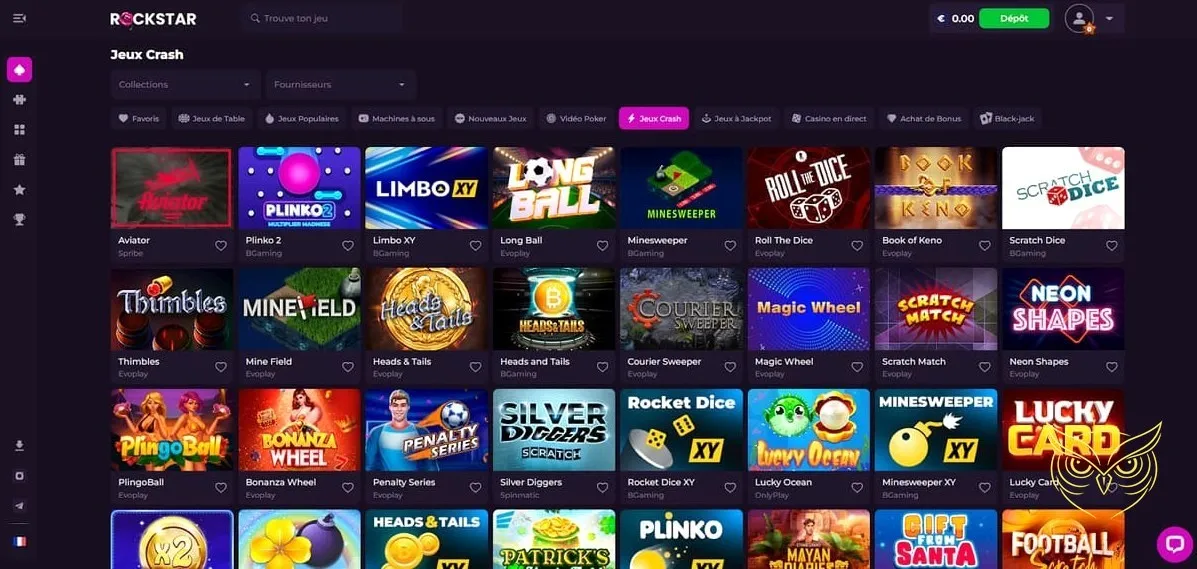 Icône des promotions hebdomadaires Rockstar Casino.