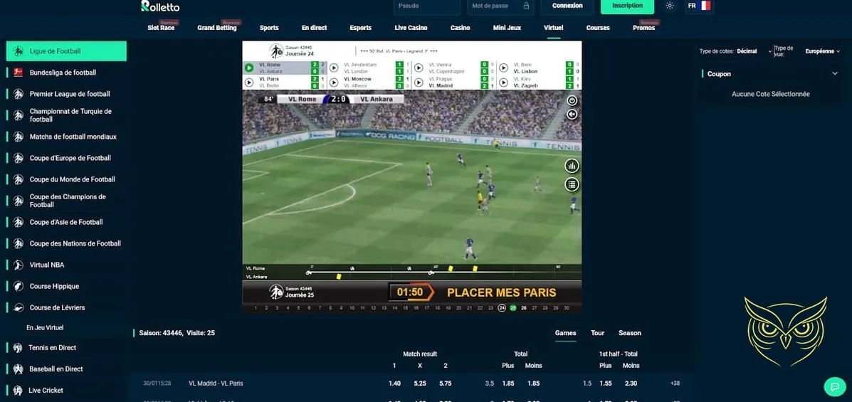 Icône du service client de Rolletto Casino.