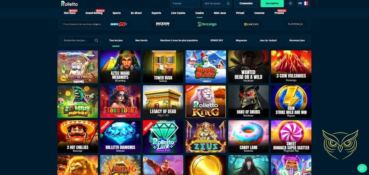 Icône de la catégorie paris e-sports Rolletto Casino.