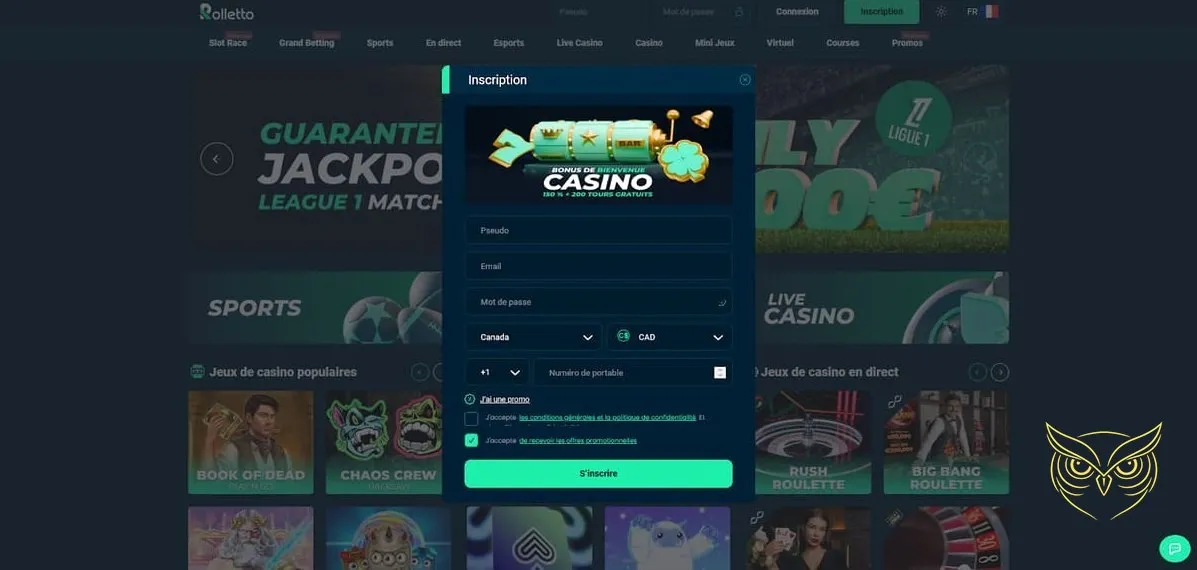 Icône des jeux de casino classiques Rolletto.