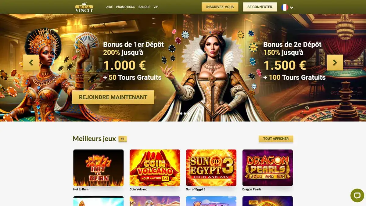 Logo officiel du Royal Vincit Casino
