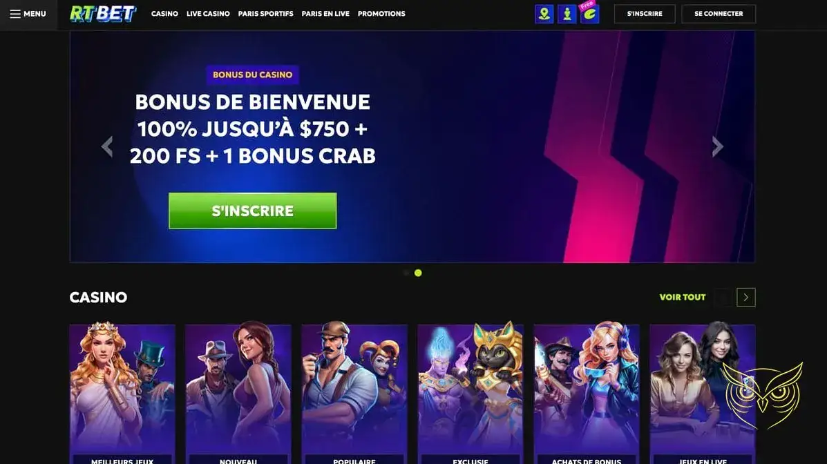 Logo officiel du casino RTBet