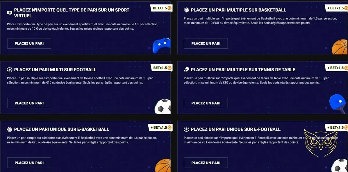 Icône des défis hebdomadaires RTBet Casino