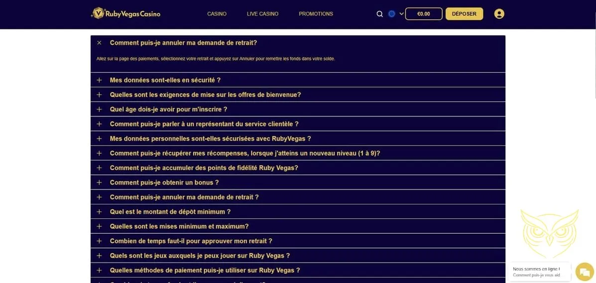 Icône du programme VIP exclusif RubyVegas Casino