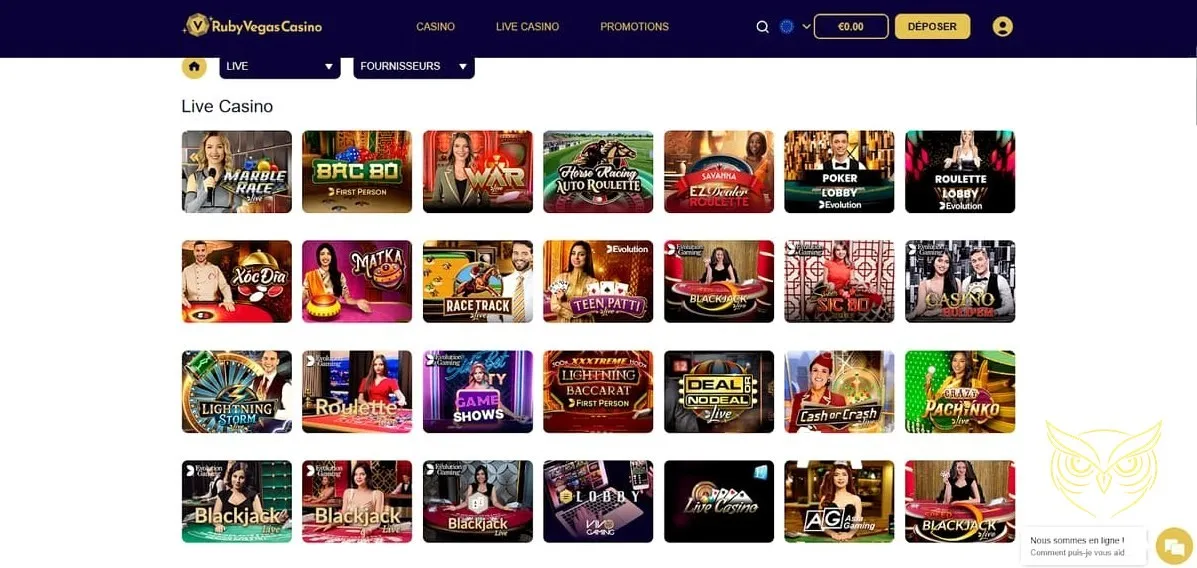 Icône du bonus de bienvenue RubyVegas Casino