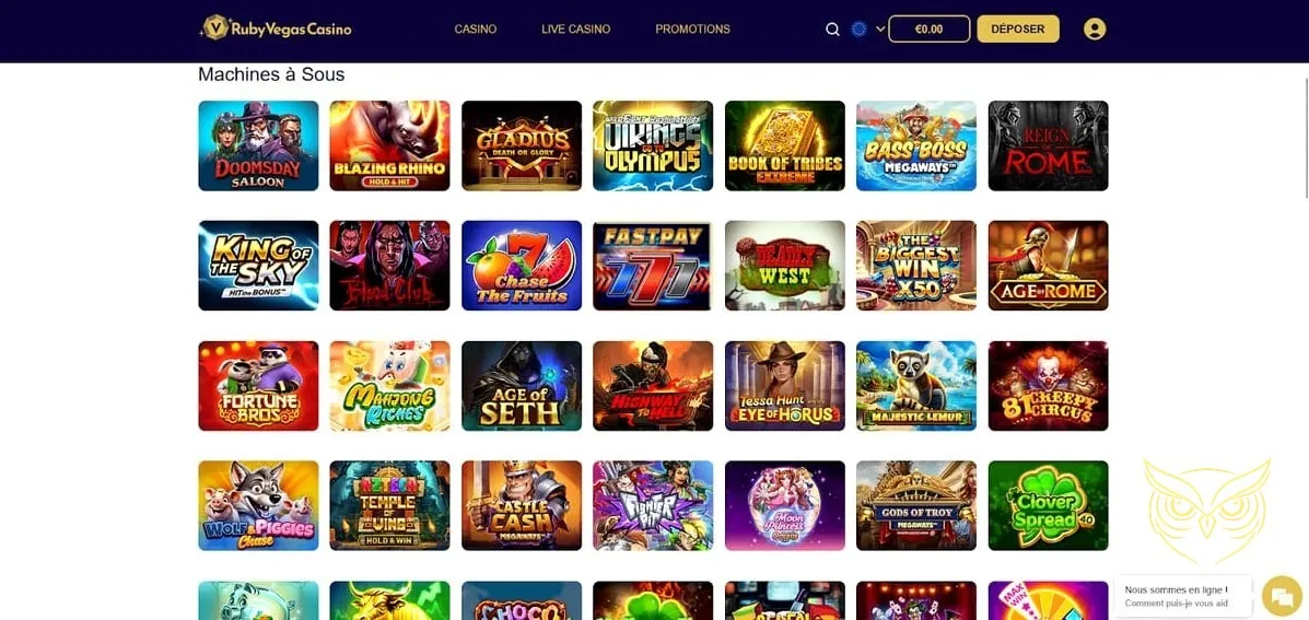 Icône des promotions hebdomadaires RubyVegas Casino