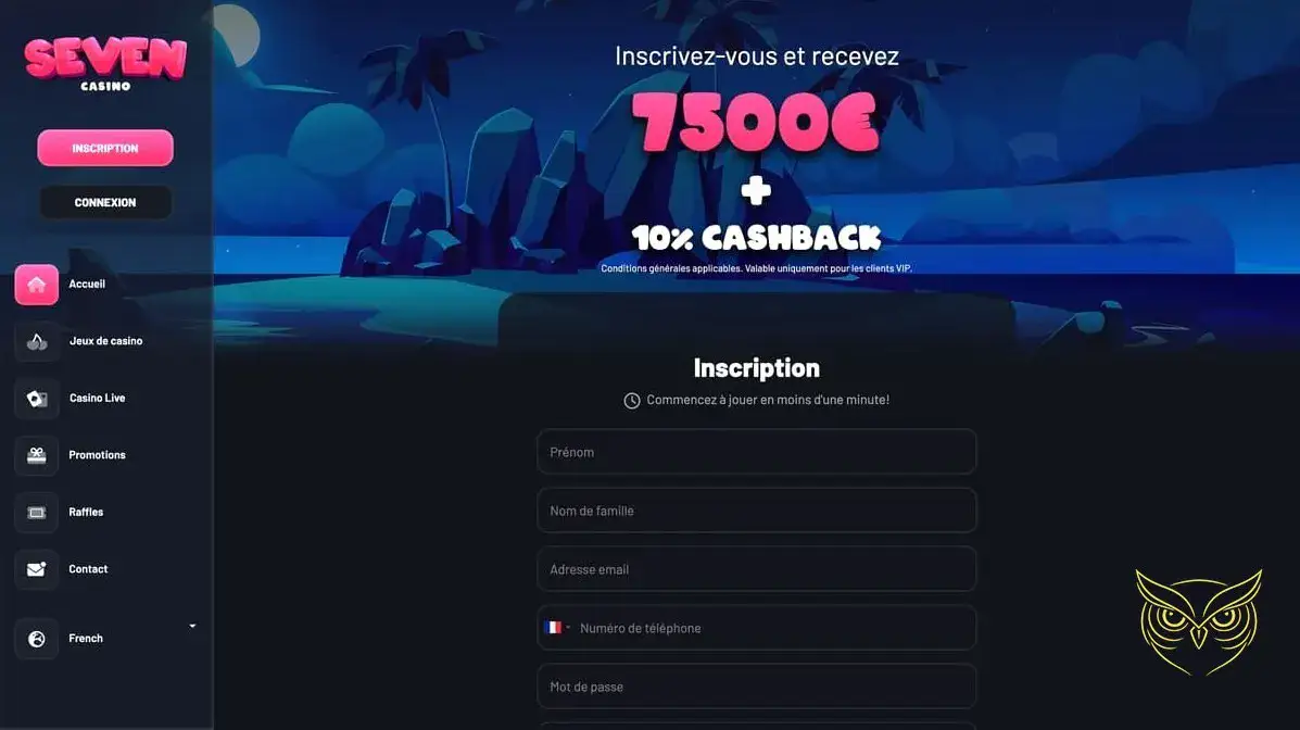 Logo officiel du casino Seven