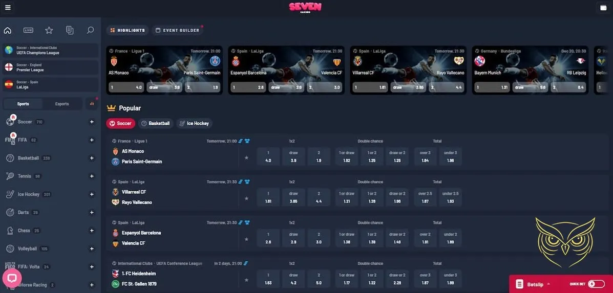 Icône des promotions hebdomadaires Seven Casino