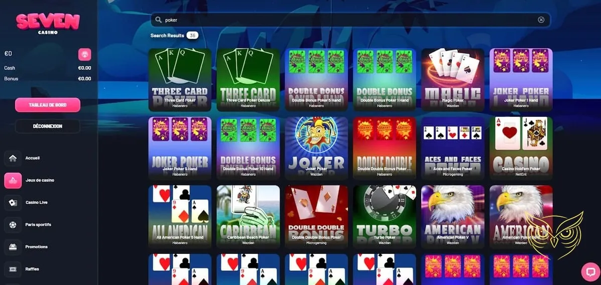 Logo du casino Raffles Seven