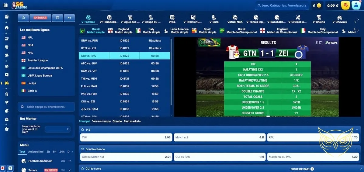 Icône de la section FAQ du SG Casino