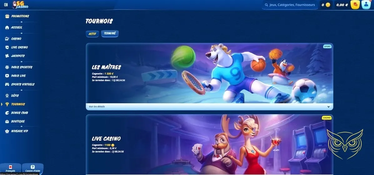 Icône d'inscription au SG Casino