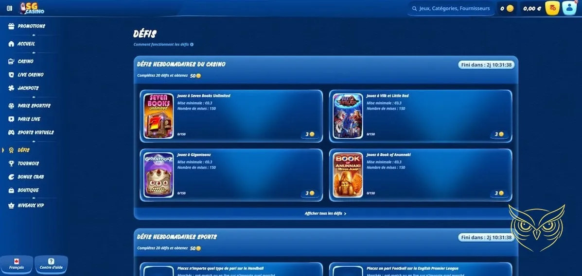 Icône des jeux à jackpot progressif SG Casino