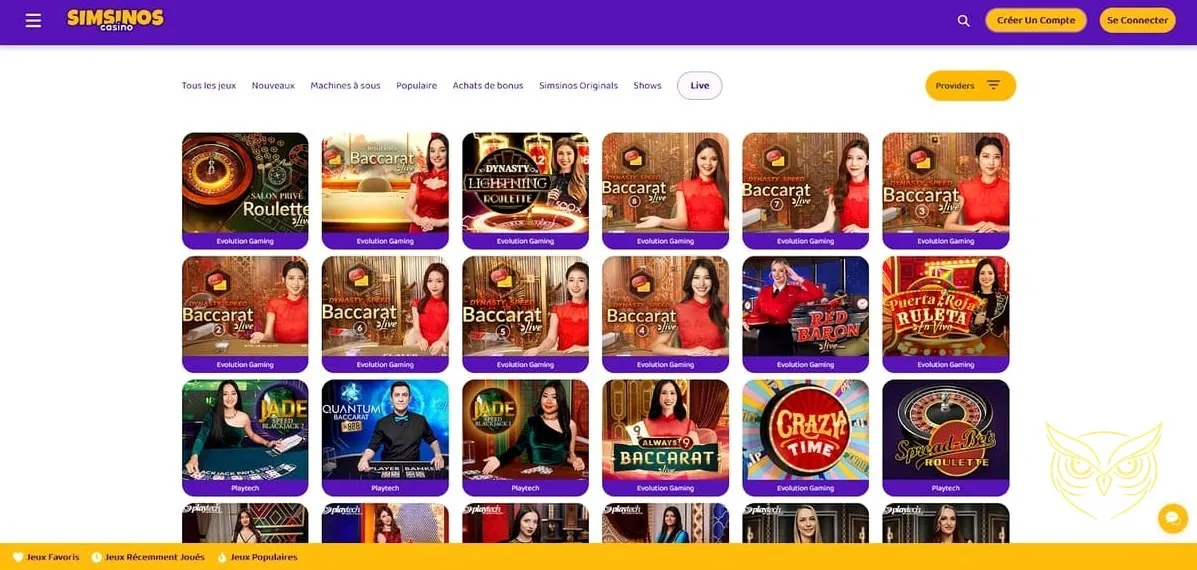 Bannière du bonus de bienvenue Simsinos Casino