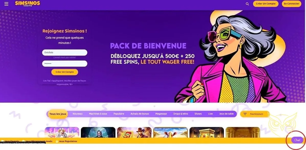 Logo du programme Simsyquest de Simsinos Casino