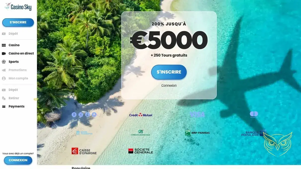 Logo officiel du CasinoSky Casino