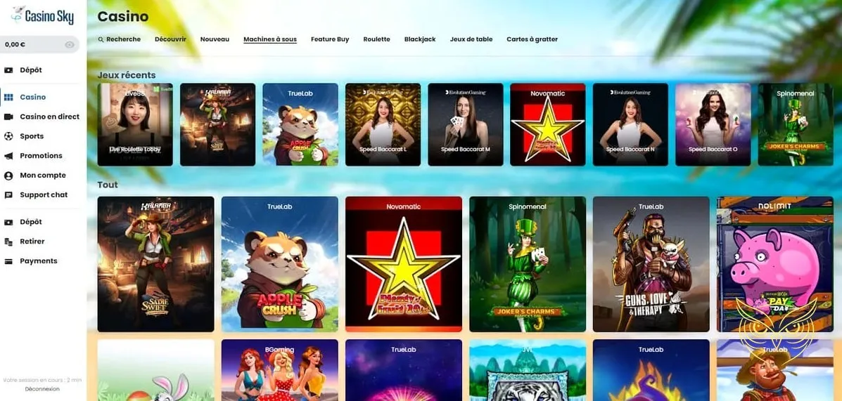 Icône du bonus de premier dépôt CasinoSky Casino