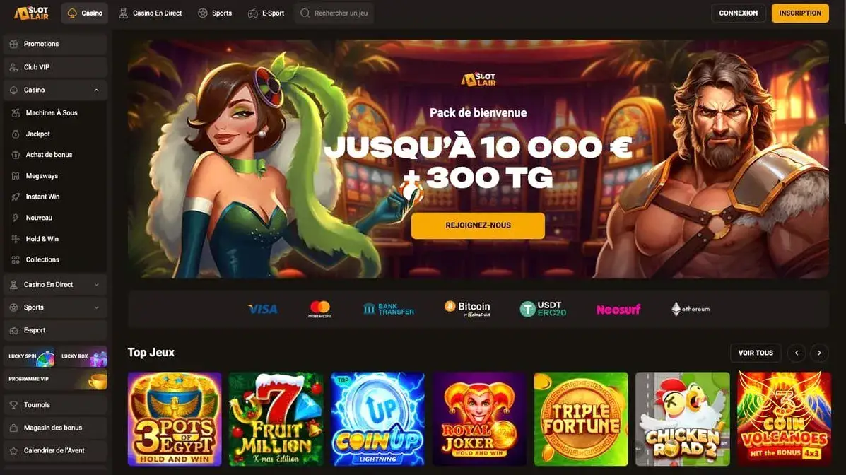 Logo officiel du casino SlotLair