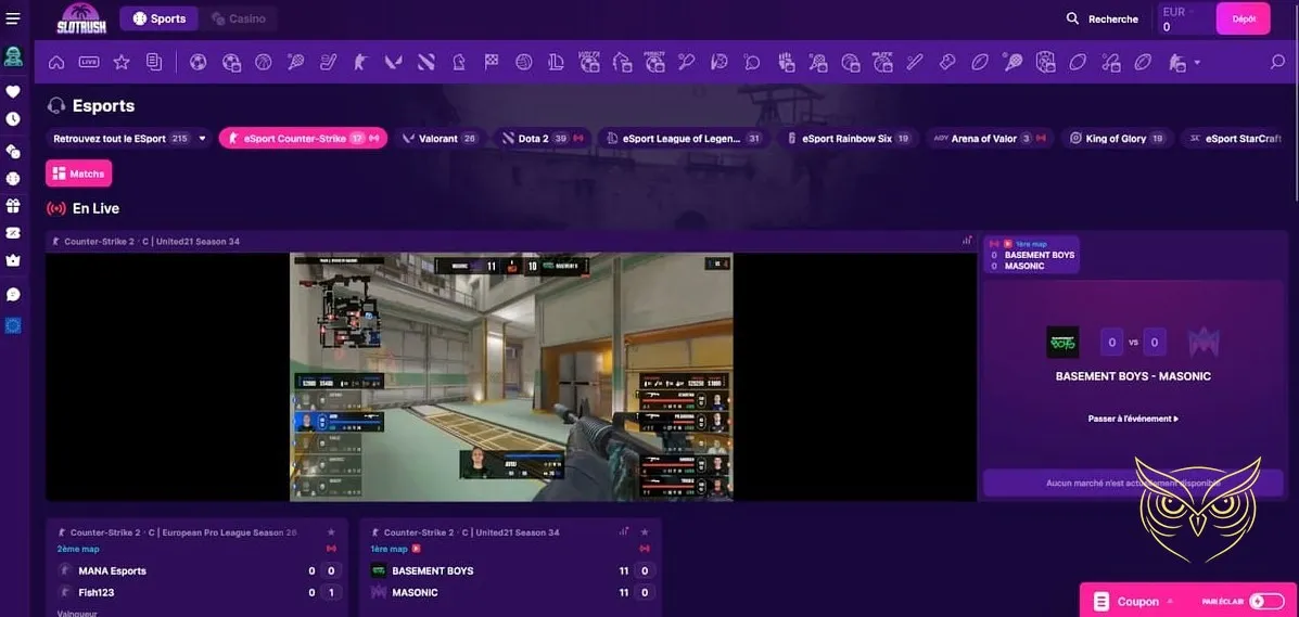 Icône du bonus de bienvenue Slotrash Casino.