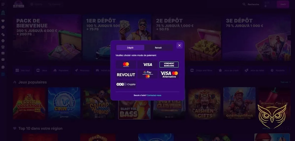 Icône du bonus sportif Slotrash Casino.